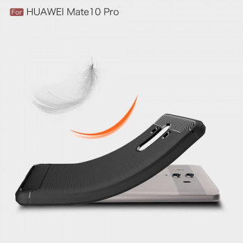 Husa telefon Huawei Mate 10 Pro - Techsuit Carbon Silicone - Black - Img 3