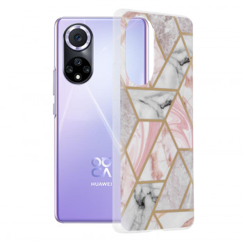 Husa telefon Huawei nova 9 / Honor 50 - Techsuit Marble Series - Pink Hex