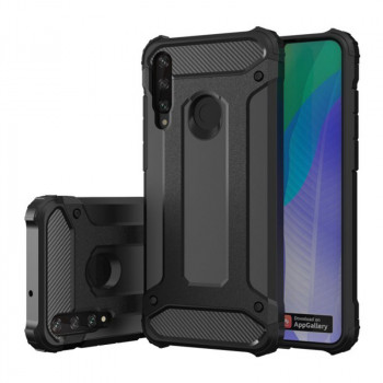 Husa telefon Huawei Y6p - Techsuit Hybrid Armor - Black - Img 1
