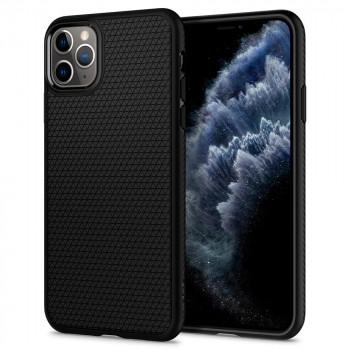 Husa telefon iPhone 11 Pro - Spigen Liquid Air - Matte Black