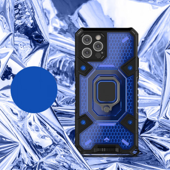 Husa telefon iPhone 12 Pro - Techsuit Honeycomb Armor - Blue - Img 2