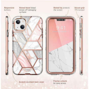 Husa telefon iPhone 13 / 14 - I-Blason Cosmo - Marble - Img 3