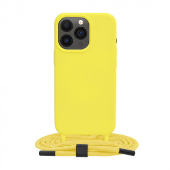 Husa telefon iPhone 13 Pro - Techsuit Crossbody Lanyard - Yellow