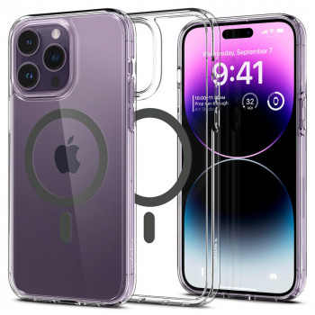 Husa telefon iPhone 14 Pro - Spigen Ultra Hybrid MagSafe - Graphite