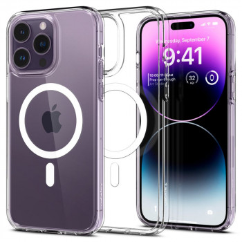 Husa telefon iPhone 14 Pro - Spigen Ultra Hybrid MagSafe - White