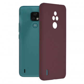 Husa telefon Motorola Moto E7 - Techsuit Soft Edge Silicone - Plum Violet - Img 1
