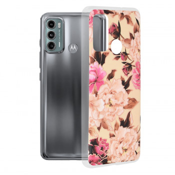 Husa telefon Motorola Moto G60 - Techsuit Marble Series - Mary Berry Nude