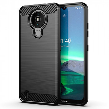Husa telefon Nokia 1.4 - Techsuit Carbon Silicone - Black