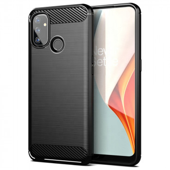 Husa telefon OnePlus Nord N100, 5G - Techsuit Carbon Silicone - Black