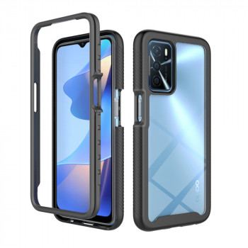 Husa telefon Oppo A16 / A16s / A54s + Folie - Techsuit Defense360 Pro - Black