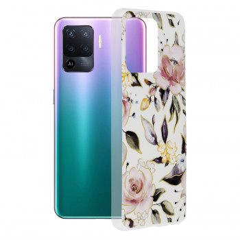 Husa telefon Oppo A94 4G / Reno5 Lite - Techsuit Marble Series - Chloe White
