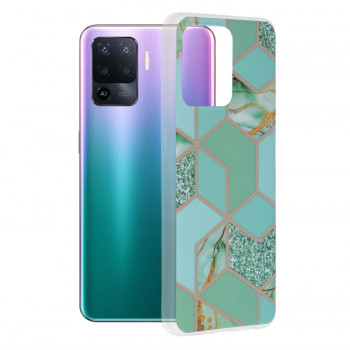 Husa telefon Oppo A94 4G / Reno5 Lite - Techsuit Marble Series - Green Hex