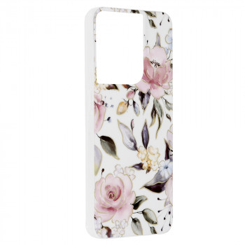 Husa telefon Oppo Reno8 - Techsuit Marble Series - Chloe White - Img 2