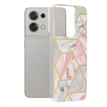 Husa telefon Oppo Reno8 - Techsuit Marble Series - Pink Hex