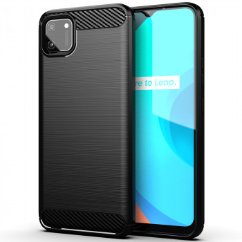 Husa telefon Realme C11 - Techsuit Carbon Silicone - Black