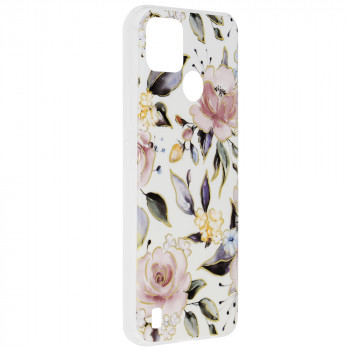 Husa telefon Realme C21Y / C25Y - Techsuit Marble Series - Chloe White - Img 2