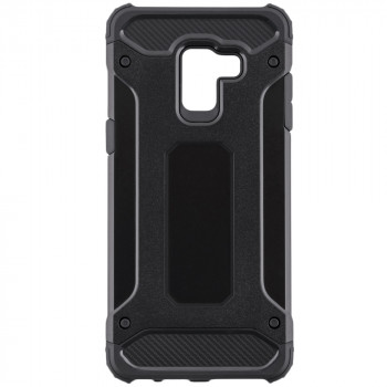 Husa telefon Samsung Galaxy A8 Plus 2018 A730 - Techsuit Hybrid Armor - Black - Img 3