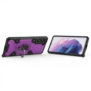 Husa telefon Samsung Galaxy S21 Plus 5G - Techsuit Honeycomb Armor - Rose-Violet - Img 2