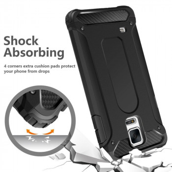 Husa telefon Samsung Galaxy S5 G900 Techsuit Hybrid Armor - Black - Img 3