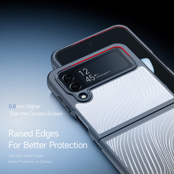 Husa telefon Samsung Galaxy Z Flip4 - Dux Ducis Aimo Series - Black - Img 4