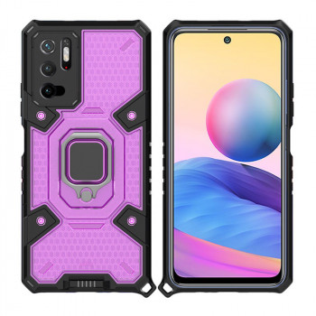 Husa telefon Xiaomi Redmi Note 10 5G / Poco M3 Pro 5G - Techsuit Honeycomb Armor - Rose-Violet