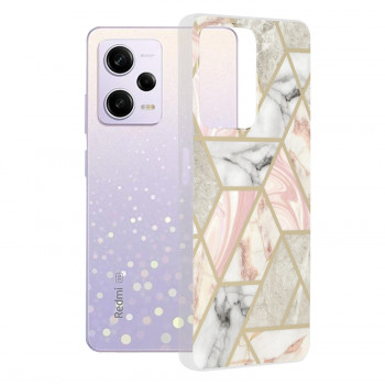 Husa telefon Xiaomi Redmi Note 12 Pro / Poco X5 Pro - Techsuit Marble Series - Pink Hex