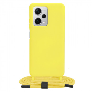 Husa telefon Xiaomi Redmi Note 12 Pro+ - Techsuit Crossbody Lanyard - Yellow