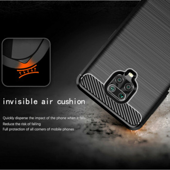 Husa telefon Xiaomi Redmi Note 9S / Redmi Note 9 Pro / Note 9 Pro Max - Techsuit Carbon Silicone - Black - Img 2