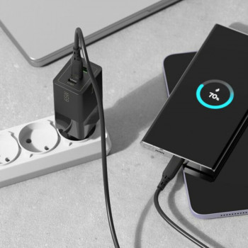 Incarcator Priza USB, 2x Type-C Fast Charging - Ringke - Black - Img 4