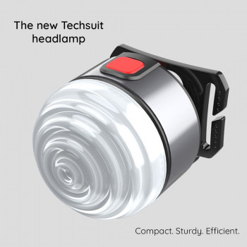 Lanterna Cap XPG, COB, LED - Techsuit (HL-B-01) - Silver - Img 2