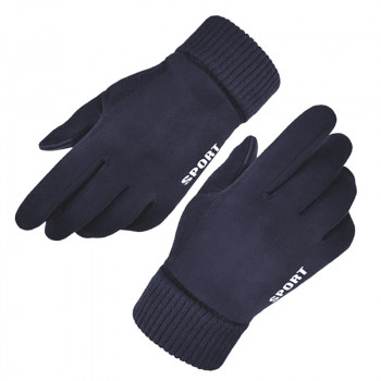 Manusi Touchscreen - Techsuit Suede (ST0009) - Blue - Img 2