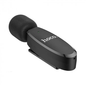 Microfon pentru Telefon cu Mufa Type-C 80mAh - Hoco Crystal (L15) - Black - Img 3