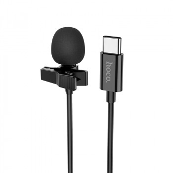 Microfon pentru Telefon cu Mufa Type-C - Hoco (L14) - Black - Img 2