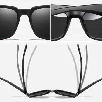 Ochelari de Soare - Techsuit Polarised TR90 (MM99) - Bright Black / Ice Blue - Img 3