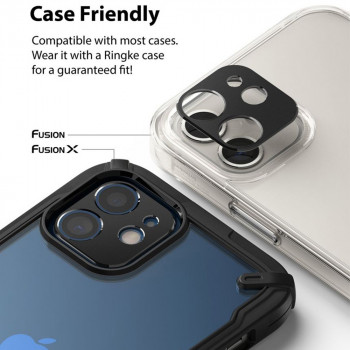 Protectie Camera pentru iPhone 12 - Ringke Camera Styling - Black - Img 2