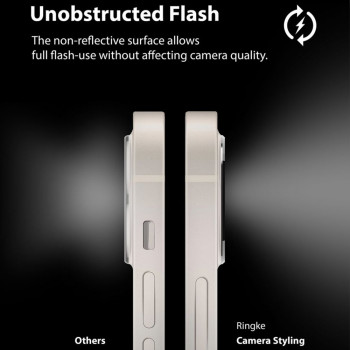 Protectie Camera pentru iPhone 12 - Ringke Camera Styling - Silver - Img 4