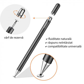 Stylus Pen Compatibil cu Android, iOS - JoyRoom (JR-BP560) - White - Img 4