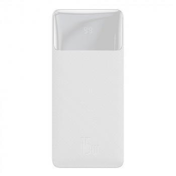 Baterie externa 10000mAh, 15W - Baseus Bipow Digital Display (PPBD050002) - White - Img 2