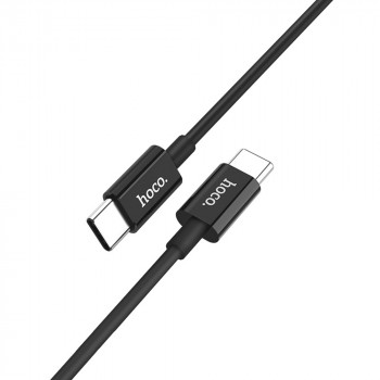 Cablu de Date Type-C la Type-C 15W, 3A, 1m - Hoco Skilled (X23) - Black - Img 2