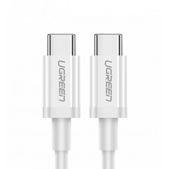 Cablu de Date USB-C la Type-C PD60W, 3A, 2m - Ugreen (60520) - White - Img 1