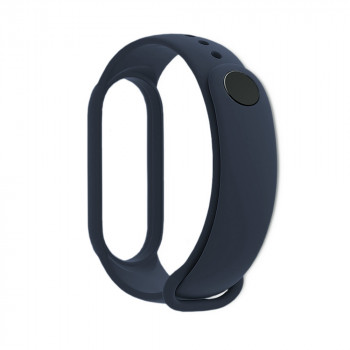 Curea pentru Xiaomi Mi Band 5 / 5 NFC / 6 / 6 NFC / Amazfit Band 5 - Techsuit Watchband (W013) - Dark Blue - Img 3