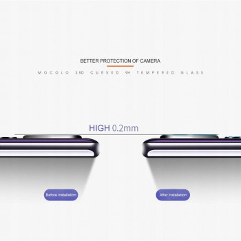 Folie Camera pentru Huawei P20 / P20 Pro - Mocolo Full Clear Camera Glass - Clear - Img 3