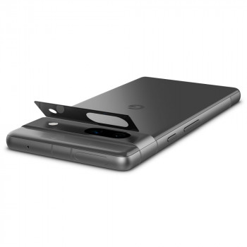 Folie Camera telefon Google Pixel 7a (set 2) - Spigen Glas.tR Optik EZ FIT - Black - Img 2