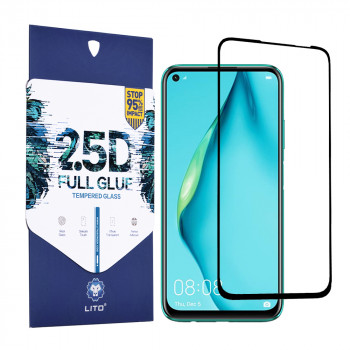 Folie protectie telefon Huawei P40 Lite / Huawei P40 Lite E / P20 Lite 2019 / Y7P - Lito 2.5D FullGlue Glass - Black