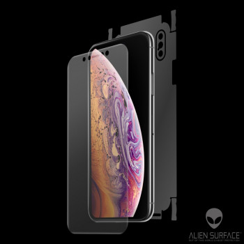Folie protectie telefon iPhone X / XS - Alien Surface Screen+Edges+Back - Transparent - Img 3