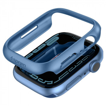 Husa pentru Apple Watch 7 45mm - Spigen Thin Fit - Blue - Img 3