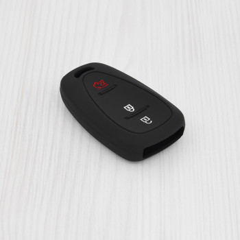 Husa pentru cheie Chevrolet Spark, Cruze, Impala, Malibu, Colorado, Camaro, Bolt, Trax, Volt - Techsuit Car Key Case (1013.07) - Black - Img 2