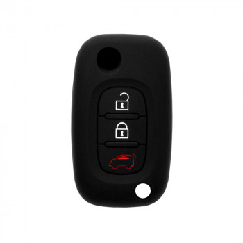 Husa pentru cheie Smart Fortwo/Forfour 453 (2016, 2017) - Techsuit Car Key Case (1008.11) - Black
