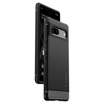 Husa telefon Google Pixel 7a - Spigen Rugged Armor - Black - Img 2