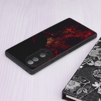 Husa telefon Honor 70 - Techsuit Glaze Series - Red Nebula - Img 4